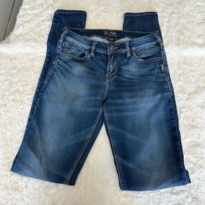 Silver Suki high skinny jeans. Size 30.
